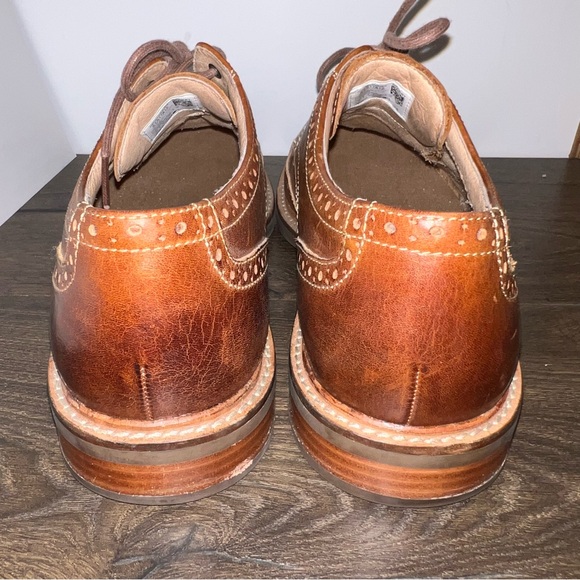 Sperry Shoes Men Size 10 Oxford Brown Leather Dress Boat - Picture 6 of 14